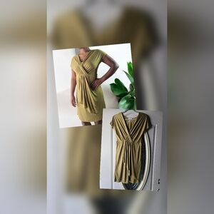 LOFT Olive Midi Dress